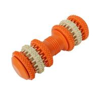 Generisch Dog Chewing Toy, Teething Toys Dogs Chewers, Non Toy Rubber Design Gear Stick Shaped Interactive Treat Dispenser for All Breeds, Boredom and Mental Estimulación Naranja
