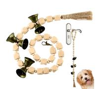 Generisch Dog Go Outside Bell, with Cotton Rope, Puppy Potty Training, Adjustable Mounting Toilet Bell, ideal for Travel, Walking and Teaching Puppies to Signal Potty Time