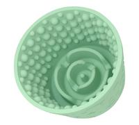 Generisch Dog Lick Mat Bowl - Anxiety Relief Freezer Treat Dispenser Non-Slip Silicone Slow Feeder for Dogs (Light Green)