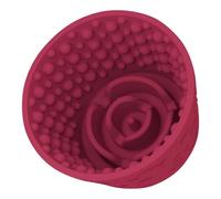 Generisch Dog Lick Mat Bowl - Anxiety Relief Freezer Treat Dispenser Non-Slip Silicone Slow Feeder for Dogs (Wine)