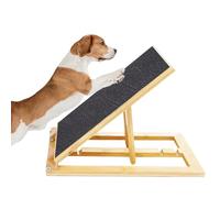 Generisch Dog Scratch Board, Wooden Foldable Pad, Pet Claw Tool, Textured Grip, Triangular Frame Support, Compact Folding Design, Nail Care Aid, Perfect for Indoor, Outdoor Travel, 38 x 25 x 15 cm
