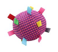Generisch Dog Toy Ball, Interactive Dog Play Ball, Squeaky Plush Texture, Material suave, Construcción resistente, ideal para juegos de entrenamiento en interiores y exteriores, color púrpura, 1 pieza
