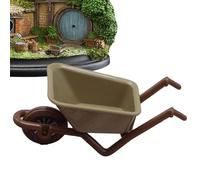 Generisch Doll House Cart | Mini Interesting Wheelbarrow Toy,Mini Dolllhouse Miniature Barrows Carry Easily Simulated Cart Ornaments | Educational Toys for Yard Art Decoration