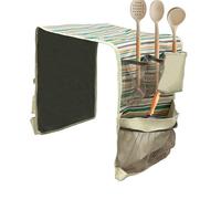 Generisch Dorm Fridge Organizador con 14 compartimentos, bolsillos laterales para frigorífico, organizador antideslizante para frigorífico, para cocina, apartamento de estudiantes, sala de estar