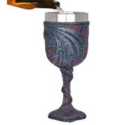 Generisch Double Dragon Heart Love Goblet - Medieval Dragon Wine Cup, Fantasy Glass, Halloween Goblet | Gift for Father's Day, Birthday, Dragons Lovers, Medieval Themed Parties, Cocktail, Beer, Coffe