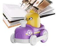 Generisch Drück And Los Auto - Pulse y Vuelta Juegos Educativos - Lindos Coche De Carreras Y Tren Juguetes, Para Niños Niñas Regalo Viaje Preescolar Cumpleaños Navidad Día del Niño