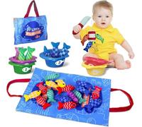 Generisch DUDUMILA Montessori Juguetes a partir de 1 2 años, juego de pesca para bebés a partir de 6 12 18 meses, juguetes para niños sensoriales juegos educativos juguetes, juego de pesca de peces