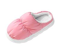 Generisch e Zapatos mujer mujer casa pisando heces zapatillas de algodón cálido moda invierno lindo estampado cálido zapatillas casuales zapatillas mujer zapatos al aire libre ancho, Rosa., 38 EU
