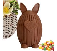 Generisch Easter Bunny Candy Bowl - Plato de servir impreso en 3D para tratamientos | Contenedor decorativo en forma de conejo para en casa, mesas, postres, aperitivos, galletas, nueces