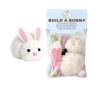Generisch Easter Bunny Craft - Kit de peluche de conejo DIY | Easy Build A Bunny Easter Craft | Party Favors Classroom Rewards | para Boys Girls School Nursery Kids Gift