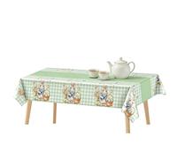 Generisch Easter Tablecloth - impermeable para mesa de vacaciones, decoración de mesa rectangular | Happy Easter Tablecloth for Picnic Restaurant Kitchen Dining Room Apartment Dorm