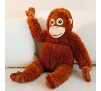 Generisch El gorilla relleno anima ponche monkey Plush, regalos para niños, animales salvajes del zoológico, juguete de peluche de gorila -26 pulgadas