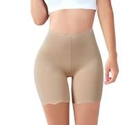 Generisch El paquete no recibe pantalones cortos cómodos para mujer pantalones deportivos extra para mujer, beige, XXL