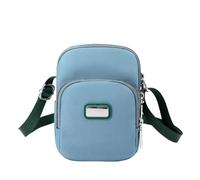 Generisch Elegante bolso de hombro pequeño y ligero de lona de nailon para el viaje diario al trabajo, viajes, compras y excursiones de ocio, azul claro, Talla única para todos, Mochilas rucksack