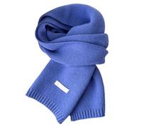 Generisch Elegante bufanda de punto cálida para los días de invierno, a la moda en la vida cotidiana, suave y acogedora, unisex, versátil, portátil, para las estaciones, Azul1, talla única
