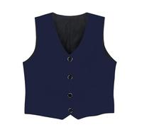 Generisch Elegante chaleco de niño de la categoría Boys Coat&jacket formal casual sin mangas chaqueta para la escuela todos los días, marine, 11-12 años