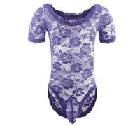 Generisch Elegante mono de hombre con estampado de medias de carácter plano para momentos emocionantes, versátil para uso diario y actividades de ocio, Color lila claro., talla única