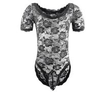 Generisch Elegante mono de hombre con estampado de medias de carácter plano para momentos emocionantes, versátil para uso diario y actividades de ocio, Negro , talla única