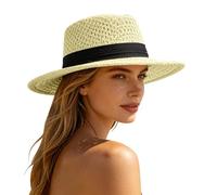 Generisch Elegante sombrero para actividades al aire libre de moda: sombrero de barco calado con forma estructurada para ocio casual, caqui, Talla única