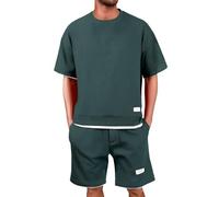 Generisch Elegante traje de espiga de dos piezas de Mon con sastrería clásica para hombre, perfecto para ocasiones sofisticadas, actuaciones elegantes, Verde oscuro., M/1个点