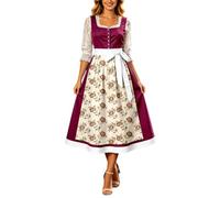Generisch Elegante vestido de fiesta de cerveza con estampado floral, lazo imperio, perfecto para el tiempo libre, versátil, cómodo de llevar en cualquier época del año, estilo romántico con estampado