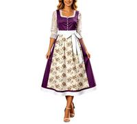 Generisch Elegante vestido de fiesta de cerveza con estampado floral, lazo imperio, perfecto para el tiempo libre, versátil, cómodo de llevar en cualquier época del año, estilo romántico con estampado