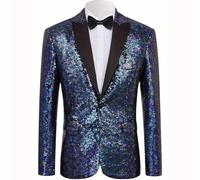 Generisch Elegante vestido de noche brillante con lentejuelas para bodas, eventos nocturnos, una alternativa elegante a, multicolor, XL