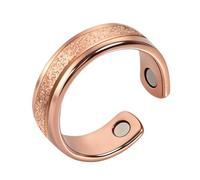 Generisch Elegantes anillos magnéticos de diseño abierto, joyería de aleación de diseño abierto, anillos ajustables con ajuste cómodo, elegante y moderno, accesorios de estilo moderno, juego de joyas