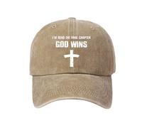 Generisch Elegantes gorras de béisbol para deportes al aire libre, ocio, con moderno diseño de punto de cruz para hombre y mujer, como accesorios versátiles para el día a día, caqui, Talla única