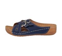 Generisch Elegantes sandalias de mujer con hebilla de suela gruesa zapatos ideales para exteriores para comodidad estilo calzado de verano perfecto para mujeres conscientes de la moda, azul, 42 EU