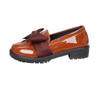 Generisch Elegantes zapatos casuales planos con lazo, suela gruesa, clásicos, británicos, negros, mary, modernos para todo el mundo, marrón, 40 EU