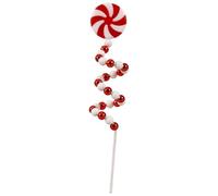 Generisch Elementos decorativos para árbol de Navidad, decoración navideña para interiores, picos de caramelos, puntas rojas y blancas, decoración para jardín, balcón, salón, hotel, entrada