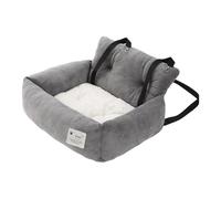 Generisch Elevador de asiento para perros - Cama para coche ultrasuave, cómoda asa para cesta de mascotas | Use Home Safety Travel Transport Cat cojín acolchado extraíble y lavable