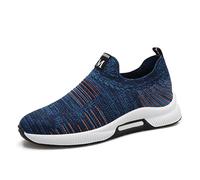 Generisch Elevator Zapatos Hombre 6 cm Elevador Invisible Elevador Zapatos Deportivos Superiores Zapatos Casuales de Malla Caminar Zapatillas Transpirables, Azul oscuro 6 cm, 39 EU