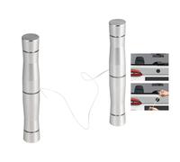 Generisch Eliminador de emblema de coche, 1,8 x 11,5 cm, herramienta de eliminación de emblema de coche, kit de eliminación de emblema de coche con 25 piezas de cable de ahorro para la instalación de