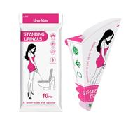 Generisch Embudo para mujeres de orina - 10 piezas para viajes de pee | Pérdidas impermeables para la cintura Campeggio Adaptabilidad Higiénica Proby - Equipo de justicia para senderos camping