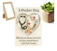 Generisch Emotional Hug Card | Calming Heartwarming Companion | Pocket 3D Heart Hug with Card | for Teens Boys Girls Students Adults Friends Him Her Birthday Christmas Easter