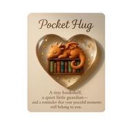 Generisch Emotional Hug Card - Heartwarming Relationship Keepsake, Pocket 3D Heart Hug Tarjeta para adolescentes Family Boys Girls Students Adults Friends Him Her Birthday Christmas
