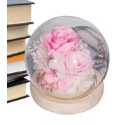 Generisch En cúpula de - presentación de Flores, arreglo Real de Ramo, Funda Protectora Transparente, diseño artístico Hecho a Mano | Pieza Central Decorativa para la decoración de tu