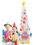 Generisch Enano de cumpleaños - Felpa, 5,90 x 3,54 x 11,8 Pulgadas, Peluche, muñeca Suave Hecha a Mano, decoración de Mesa de Feliz cumpleaños, decoración para la decoración del hogar