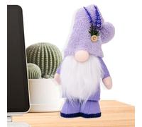 Generisch Enanos de peluche de peluche - Lila Lavanda, muñeca enana sin rostro, juguete de peluche con bandeja escalonada, decoración de mesa para el hogar, dulce regalo de coleccionista | - Peluche