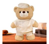 Generisch Enfermera de peluche, oso de tela suave para amar, juguete para estanterías, habitación infantil, decoración de San Valentín, Navidad, Halloween