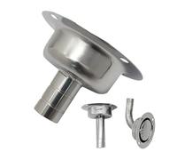 Generisch Escape de acero inoxidable del casco marino - 135 G de avance | conexión de ventilación para barcos | Conector de ventilación de tanque de yate resistente a la corrosión, accesorios de sali