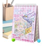Generisch Escenas Con Pegatinas | Fantasía Miniatura Linda Artesanía - y Chica Pegatinas Álbum de recorte,Para Adolescentes Adolescentes Amigos Familia Amante