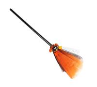 Generisch Escoba de de Halloween, accesorio de disfraz para Halloween, accesorio de carnaval, juego de rol, juguete para cumpleaños infantiles, disfraz de teatro infantil