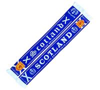 Generisch Escocia, bufanda de Scotland (bufanda de punto, The Brave, The BRAVEHEARTS), bufanda de recuerdo, azul, blanco, 145 cm