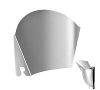 Generisch Escudo de vertido de acero inoxidable - Mezclador para verter chute, cubierta antisalpicaduras con apertura amplia, plato de grado alimenticio con ajuste seguro, accesorio de cocina para