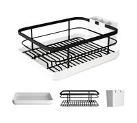 Generisch Escurreplatos para platos - Escurreplatos con escurridor | Cesta de almacenamiento que ahorra espacio para fregadero, encimera, estantería para armarios de tartas, hogar, camping