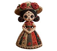 Generisch Esta guía de manualidades para muñecas de patchwork es un entusiasta creativo coleccionista de muñecas y fanáticos de Halloween con decoración única hecha a mano para interiores (E, 25 cm x