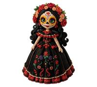 Generisch Esta guía de manualidades para muñecas de patchwork es un entusiasta creativo coleccionista de muñecas y fanáticos de Halloween con decoración única hecha a mano para interiores (F, 25 cm x